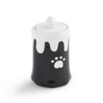 Candle-Shaped Ceramic Pet Urn for Ashes - Black