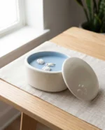 Dual Compartment Ceramic Pet Urn for Ashes - Image 7