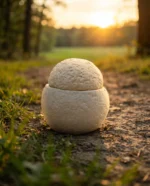 Natural Mycelium Snowman Pet Urn for Ashes – Biodegradable Urn - Image 4