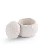 Natural Mycelium Snowman Pet Urn for Ashes – Biodegradable Urn - Image 2