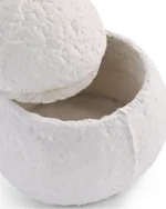 Natural Mycelium Snowman Pet Urn for Ashes – Biodegradable Urn - Image 3