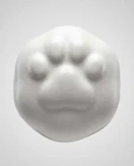White Ceramic Paw Print Pet Urn for Ashes - Image 4