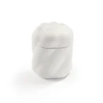 White Ceramic Paw Print Pet Urn for Ashes