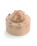 Wooden Dog Music Box Urn for Ashes - Image 2