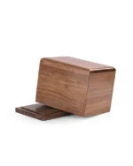 Base Solid Walnut Cremation Urn - Image 2