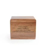 Base Solid Walnut Cremation Urn - Image 4