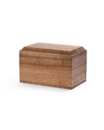 Bevel Solid Walnut Cremation Urn for Ashes