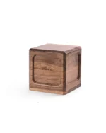 Boundary Stone Solid Walnut Urn for Ashes
