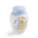 Custom Hand-Painted Ceramic Pet Urn for Ashes