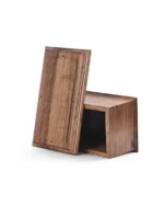 Classic Walnut Flat-Top Cremation Urn for Ashes - Image 3