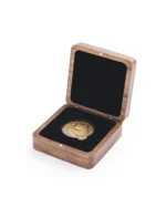 Custom 3D Relief Portrait Keepsake Box – Solid Walnut & Brass Pet Memorial Box