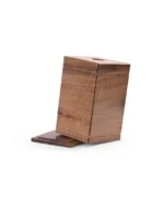 Eternal Flame Solid Walnut Square Urn for Ashes - Image 2