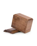 Monolith Solid Walnut Cremation Urn for Ashes - Image 2