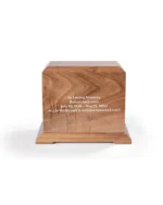 Monolith Solid Walnut Cremation Urn for Ashes - Image 4