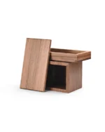 Pure Solid Walnut Urn for Ashes - Image 3