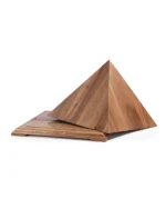 Pyramid Walnut Urn for Ashes - Image 2