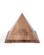 Pyramid Walnut Urn for Ashes - Image 4