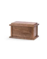 Roman Column Walnut Cremation Urn for Ashes