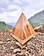 Triangular Pyramid Walnut Urn for Ashes - Image 4