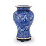 Blue Butterfly Cloisonne Cremation Urn
