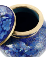 Blue Butterfly Cloisonne Cremation Urn - Image 3