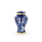 Blue Butterfly Cloisonne Keepsake Urn