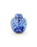 Blue Floral Cloisonne Keepsake Urn
