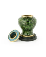Forest Green Floral Cloisonne Keepsake Urn - Image 2