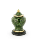 Forest Green Floral Cloisonne Keepsake Urn
