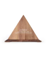 Triangular Pyramid Walnut Urn for Ashes - Image 4