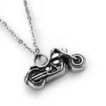 Motorcycle Cremation Necklace for Ashes