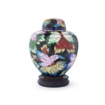 Butterfly Garden Cloisonne Keepsake Urn