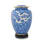 Peaceful Dove Cloisonne Cremation Urn
