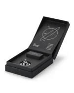 Black presentation gift box for Royal Memorials titanium cremation necklace