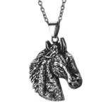 Horse Head Stainless Steel Keepsake Necklace