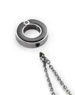 Screw-in Side opening and rubber gasket on Circle of Life cremation necklace for ashes