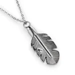 Feather Cremation Necklace for Ashes