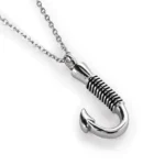 Fish Hook Urn Necklace for Ashes