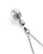 Screw-in Top Bail with rubber gasket removed from pearl urn necklace for ashes
