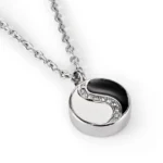 Yin Yang Cremation Necklace for Ashes