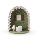 Floral Window Pet Memorial Shrine with Photo Display