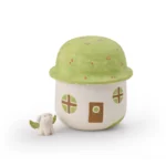 Mushroom House Ceramic Pet Keepsake Urn for Ashes