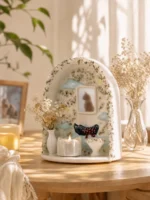 Cloud & Stars Pet Memorial Shrine with Photo Display - Image 3