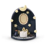 Moon & Stars Pet Memorial Shrine with Photo Display