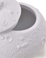 White Moon Surface Ceramic Pet Urn for Ashes - Image 3